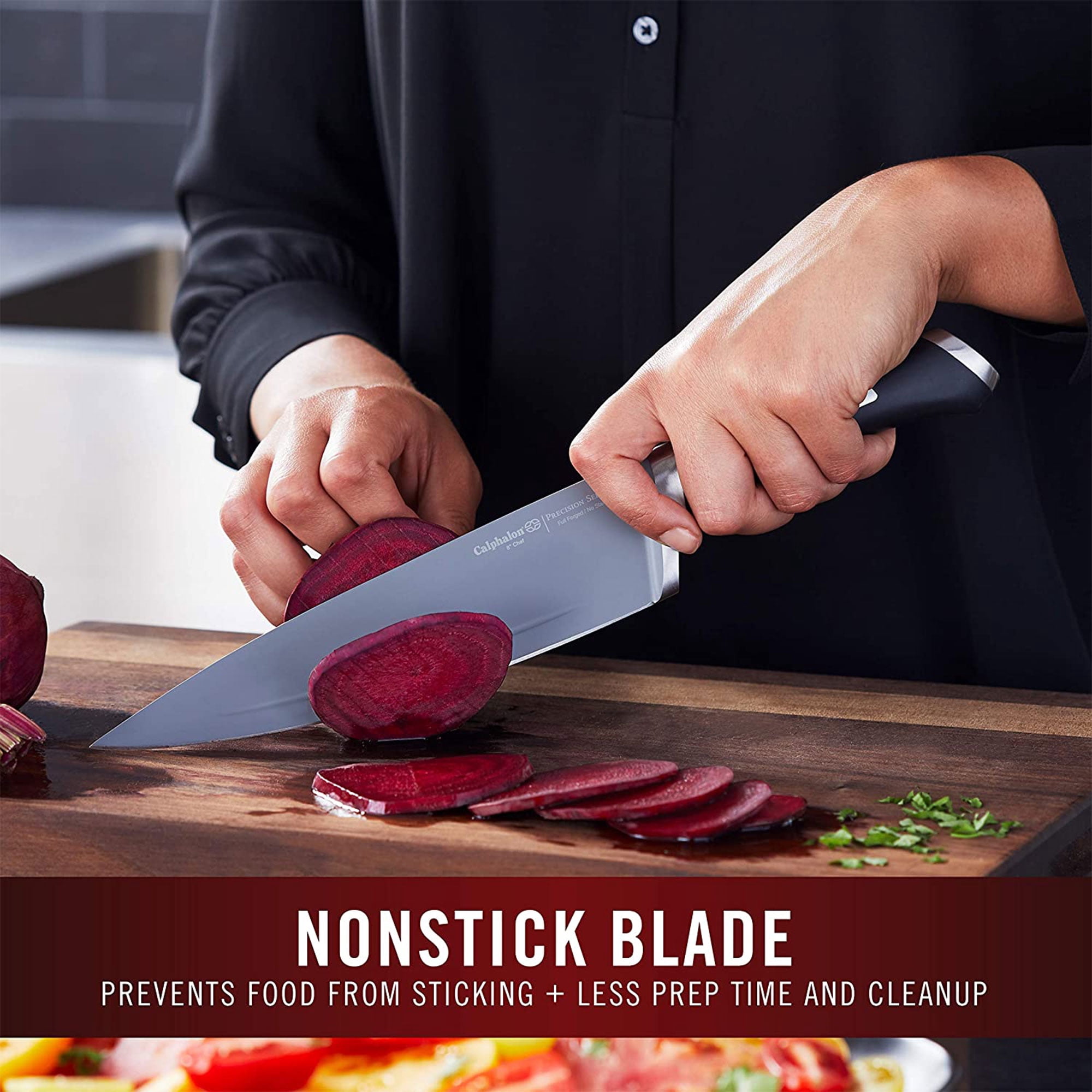 Calphalon Precision SharpIN Nonstick 13-Piece Knife Set w/ Sharpening Block