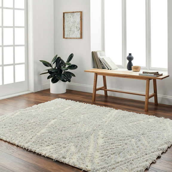 Artistic Wavers Everton Plus Area Rug, 5'3" x 7', Cream/Beige