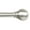 Plated Brushed Nickel, variant on Lumino 1" Plated Oil Rubbed Bronze Classic Ball Adjustable Single Curtain Rod Set, 42"-120"