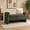 Olive Green, variant on Modern Teddy Bed End Bench with Arms, Storage and Metal Accents, Olive Green