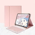 thumbnail image 4 of YEEHi Funda con teclado para iPad Mini de 6.ª generación, teclado de color lindo, iPad Mini 6 2021, funda con teclado Bluetooth desmontable con portalápices (rosa), 4 of 4
