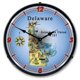 thumbnail image 1 of 20041090 Reloj del estado de Delaware - Fabricado en EE. UU. Collectible Sign & Clock 20041090, 1 of 2