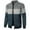 Gray, variant on Men's Colorblock Full Zip Cardigan Sweater Slim Fit Stand Collar Casual Knitted Jacket Coats with Pockets