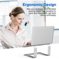 thumbnail image 2 of Laptop Stand for Desk, Metal Laptop Riser Holder, Removable Notebook Stand Ventilated Cooling Book Stand Compatible with 10-15.6” Laptops, 2 of 8
