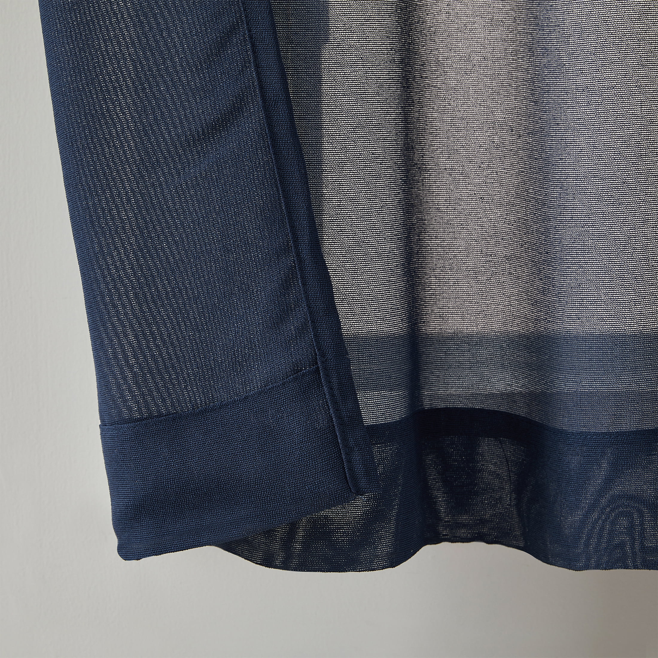 Mainstays Light Filtering Tab Top Curtain Panel Set, Set of 2, Blue, 37" W x 54” L