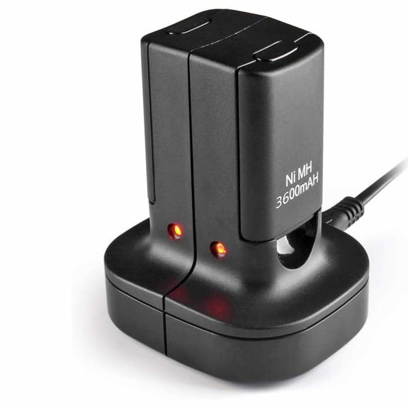 Charging Station Compatible with Xbox 360 Wireless Controller 2 Pack Rechargeable Battery 3600mAh