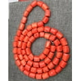 thumbnail image 6 of EOEMY Natural Orange Coral 14-16mm Irregular Bead Necklace Chain Gemstone 18-36"-18, 6 of 6