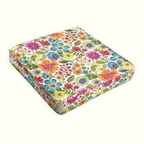 Sorra Home Multi Floral Indoor/Outdoor Cushion, Corded