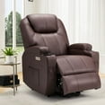 thumbnail image 2 of YODOLLA Power Lift Recliner Chair for Elderly, Electric Lift Chair Sofa with Side Pockets, USB & Type-C Ports, Brown,PU Leather, 2 of 7