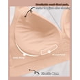 thumbnail image 7 of Cassie Liz Deep V Bras for Women Seamless Bralette Comfort Push Up Plunge Bra with Support, 7 of 7
