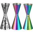 thumbnail image 2 of Double Cocktail Jigger,Cup Martini Measuring Tool Bar,for Home Bar Mixology(RingMermaid 1oz 2oz), 2 of 6