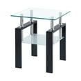 thumbnail image 4 of Dining Tables 2-Piece Clear Tempered Glass Small Table, End Table for Living Room, Sofa Table,Coffee Tables, 4 of 4