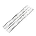 thumbnail image 1 of EeaseCA 2pcs Transparent Plastic Straight Ruler Student Drawing Measuring Rulers 30cm Teaching Tools Office Supplies, 1 of 7