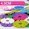 thumbnail image 2 of Bloques de construcción con forma de copo de nieve grueso de 4,3 cm y agujero redondo para niños y niñas, juguetes de inteligencia beneficiosos, 2 of 4