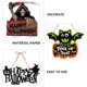 thumbnail image 3 of 5pcs Decoración colgante de Halloween Halloween Tema de la puerta de la puerta de la puerta del diseño del diseño del diseño, 3 of 8