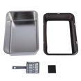 thumbnail image 2 of Stainless Steel Cat Litter Box, Top Entry Opening Design High Sided Splash Proof Easy Cleaning Large Litter Box for Big Cats, 2 of 7