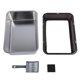 thumbnail image 2 of Caja De Arenas Para Gatos De Acero Inoxidable, Bandeja De Arenas Para Gatos De Lados Altos De Metal, Caja De Arenas Para Gatos Grande Con Entrada Superior Antisalpicaduras Con, 2 of 7