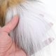 thumbnail image 5 of 2 uds llavero de cola llaves de coche llavero de gato negro llaveros de pie de conejo para mujer llavero de colas esponjosas bolso de mano, 5 of 5