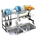 thumbnail image 1 of Escurridor Trastes Platos Fregadero Acero Inoxidable Cromado Waashit 2 niveles, 1 of 2