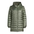 thumbnail image 5 of Swiss Tech Women's Hooded Mid Length Puffer Jacket, Sizes XS-3X, 5 of 6