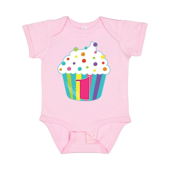 Inktastic 1st Birthday Cupcake Boys or Girls Baby Bodysuit