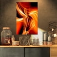 thumbnail image 1 of Orange Abstract Warm Fractal Design - Abstract Wall Art Canvas, 1 of 3