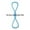 Sky Blue, variant on Fitness & Yoga 8 Shapes Resistance Band Arm Back Training Elastic Ropes Workout Chest Arm Shoulder Stretch Bands Exercises Tool for Physical Remission Yoga Stretching