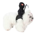 thumbnail image 3 of Halloween Grim Reaper Dog Costume, Rider Style Dog Halloween Costumes with Scythe, Funny Pet Halloween Costumes for Dogs, Spooky Dog Costume for Halloween Party, 3 of 8