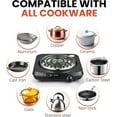 thumbnail image 6 of Mainstays Single Coil Electric Burner and Hot Plate,  1100W, Black, 6 of 10