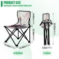 thumbnail image 3 of BZSMCE Camping Chairs Modern Blooming Whiskers Pattern Folding chair, 3 of 8