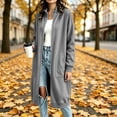 thumbnail image 6 of IUYRTFE Women Mid Length Zip Up Coat with Pockets for Winter Casual Daily Wear, 6 of 7