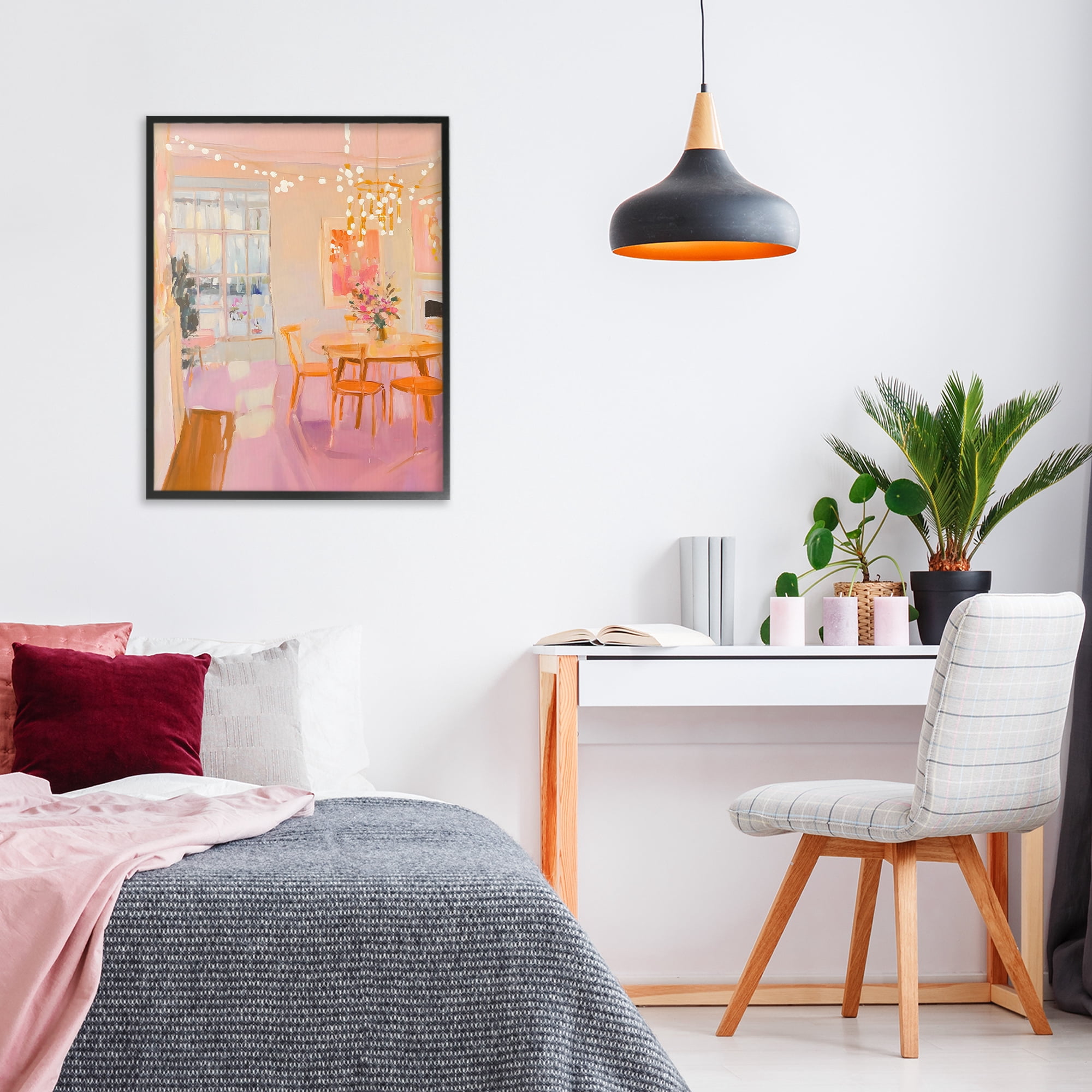Stupell Industries Warm & Inviting Dining Room Black Framed Giclee Art, design by The Prints Vibe