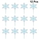 thumbnail image 3 of 12 piezas de acrílico adornos de decoración de pasteles de Navidad copo de nieve Cupcake Toppers selecciones para fiesta de año nuevo, 3 of 4