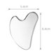 thumbnail image 5 of Guasha Junta para la cara del cuerpo 304 Acero inoxidable Metal en forma de corazón masaje raspado placa, 5 of 8