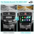 thumbnail image 3 of Radio de coche estéreo Kxwopem para Honda Accord 7ª generación Android 14, 3 of 7
