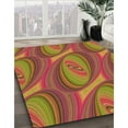 thumbnail image 2 of Ahgly Company Indoor Square Patterned Lava Red Area Rugs, 7' Square, 2 of 6
