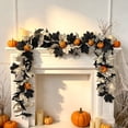 thumbnail image 6 of YIKA Halloween Pumpkin Garland - 68" Fall Leaf Decor for Mantle, Staircase & Porch, Outdoor/Indoor Autumn Thanksgiving Party Decoration (Multicolor), 6 of 6