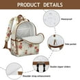 thumbnail image 4 of Multi-layered travel backpack, spacious, lightweight and durable, water-resistant, ideal for commuting, featuring Butterfly prints., 4 of 6