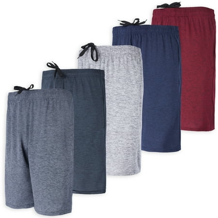 Real Essentials 5 Pack: Men's Dry-Fit Sweat Resistant Active Athletic Performance
