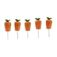 thumbnail image 3 of 5pcs en miniatura zanahorias artificiales decoraciones resina modelos de zanahoria suministros de la fiesta estatuas de adornos para casa de muñecas, 3 of 8