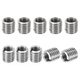 thumbnail image 1 of PATIKIL Adaptateurs de Filetage Manchon Écrou Réducteur, 10 Pcs M10*1.5 Mâle à M8*1.25 Femelle Écrou de Réparation Vis Réducteur Conversion Acier Inoxydable Fixation 10mm, 1 of 7