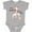 AC-Heather Grey, variant on My Grandma Loves Me Giraffe Boys or Girls Baby Bodysuit