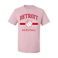 thumbnail image 2 of Wild Bobby City of Detroit DET Basketball Fantasy Fan Sports Men's T-Shirt, Light Pink, X-Large, 2 of 5