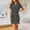 Black, variant on FRSASU Women's Summer Sleeveless Striped T Shirt Dress Casual Crew Neck Tie Waist Mini Dresses Gray