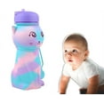 thumbnail image 4 of with carabiner 500ml Collapsible Water Bottle, Large bpa Free Travel Water Bottle Reusable Water Bottle-Purple, 4 of 5