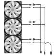 thumbnail image 2 of Ventilador de Refrigeración jinwen 120 mm ARGB PWM Hidráulico Bajo Ruido, 2 of 7