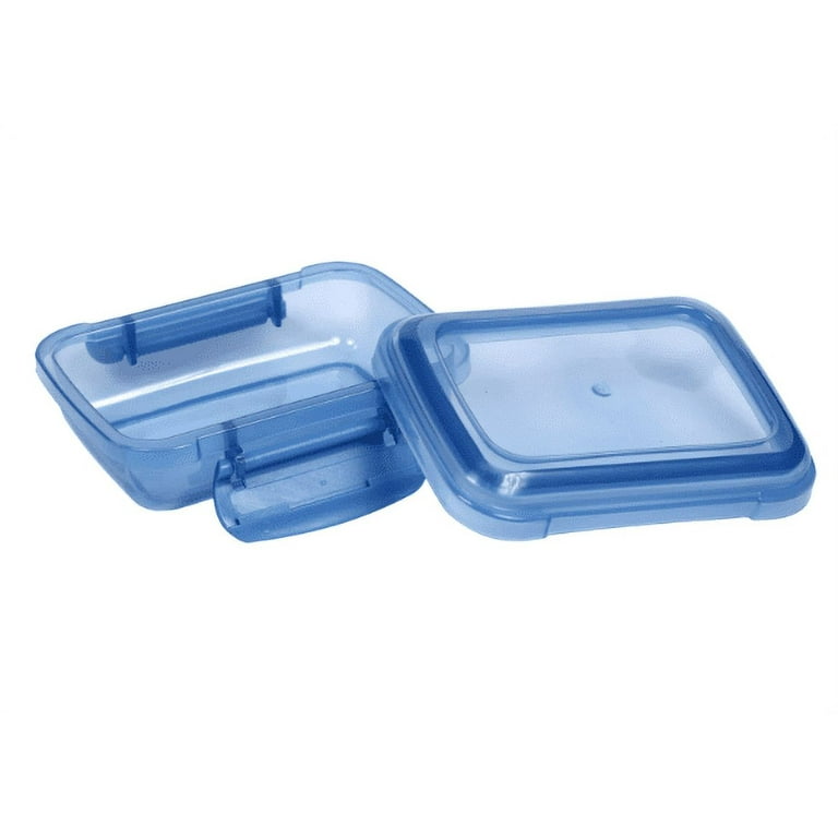 Set of 1-CLY Plastic Snack Containers Lock-Top Lids 3-ct. Bonus Pack Plastic  Containers Storage Small Plastic Containers Organizing Plastic Containers  Food Plastic Containers Bulk Assorted Colors Vary 
