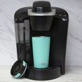 thumbnail image 4 of MIRA 12oz Stainless Steel Insulated Travel Mug for Coffee, Tea, Press Lid Tumbler Cup, Teal, 4 of 6