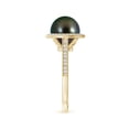 thumbnail image 3 of ANGARA Tahitian Cultured Pearl Halo Ring with Milgrain in 14K Yellow Gold for Women | June Birthstone, Birthday, Anniversary, Jewelry Gift for Women | Pearl Ring, 3 of 5