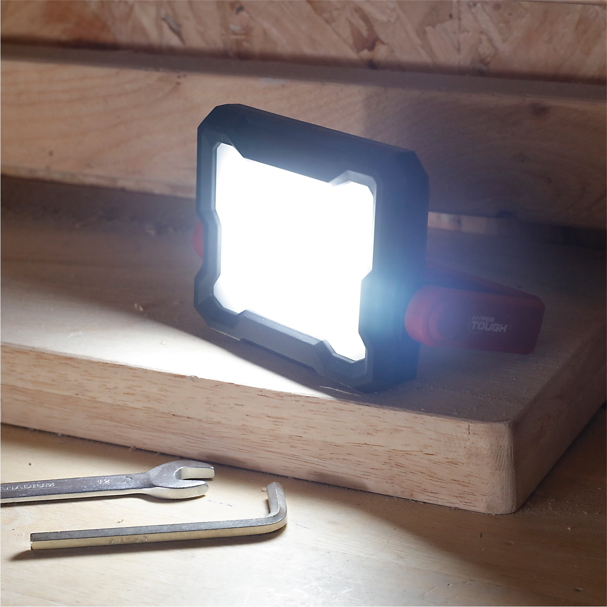 Hyper Tough 400 Lumens LED Rechargeable Work Light, 2-Pack